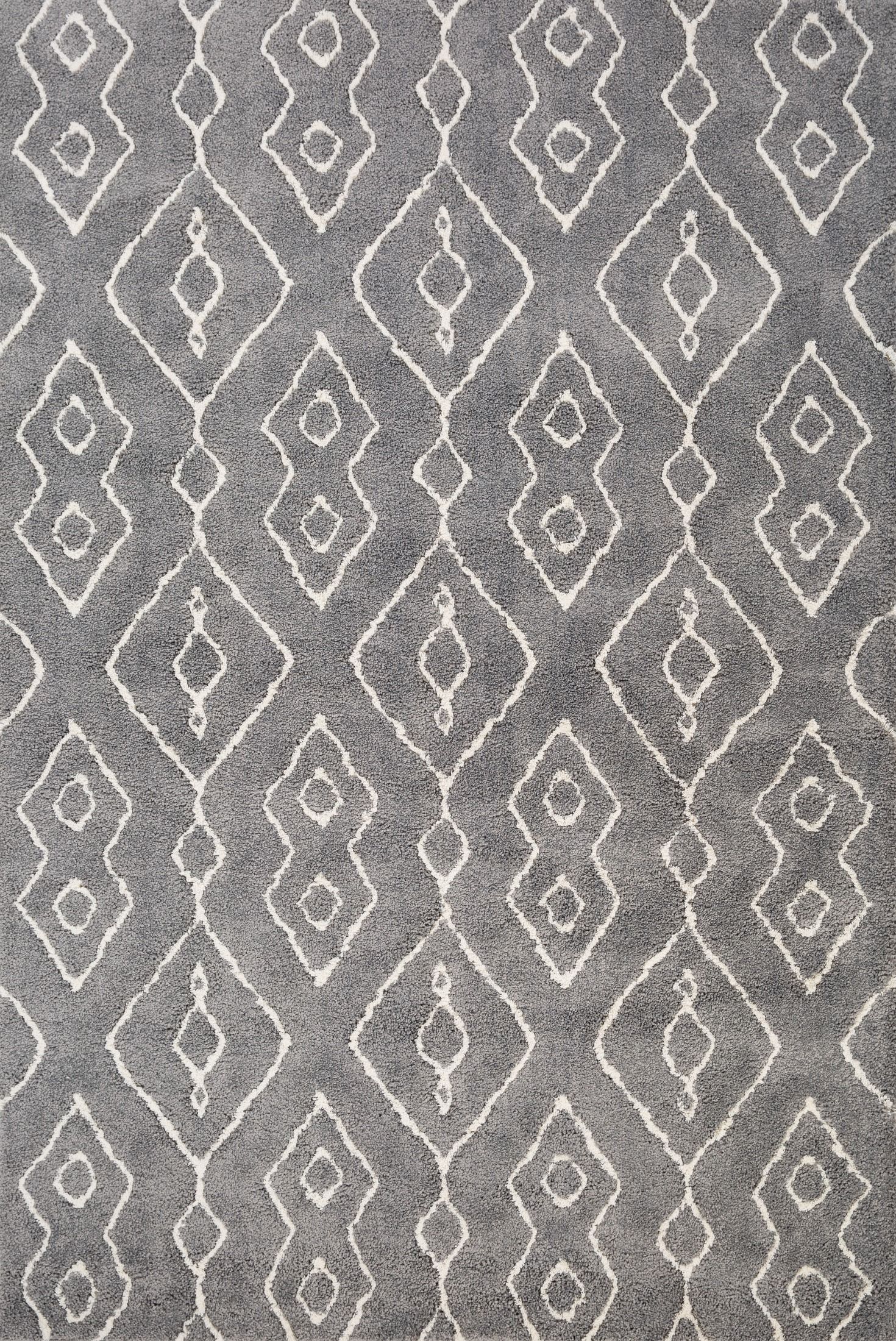 Luana Grey Ivory 8020 is a machine made polypropylene rug.  It features a shaggy pile with a moroccan boho inspired design. Colours Grey with Ivory White moroccan inspired patterns. Sizes 160 X 230, 200 X 290, 240 X 320 and 300 X 390. Full.