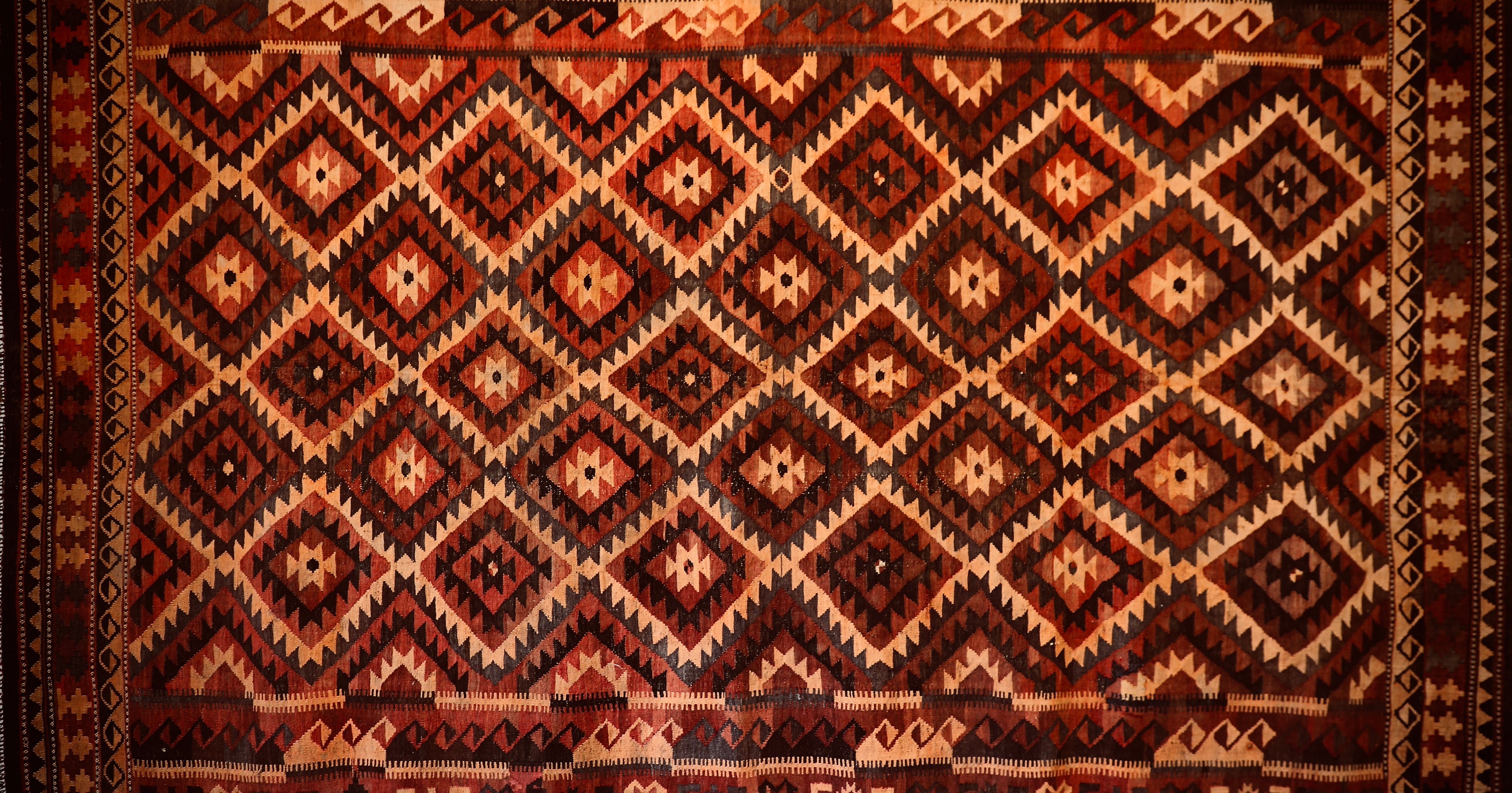 Afghan Maimana Kilim Rug.