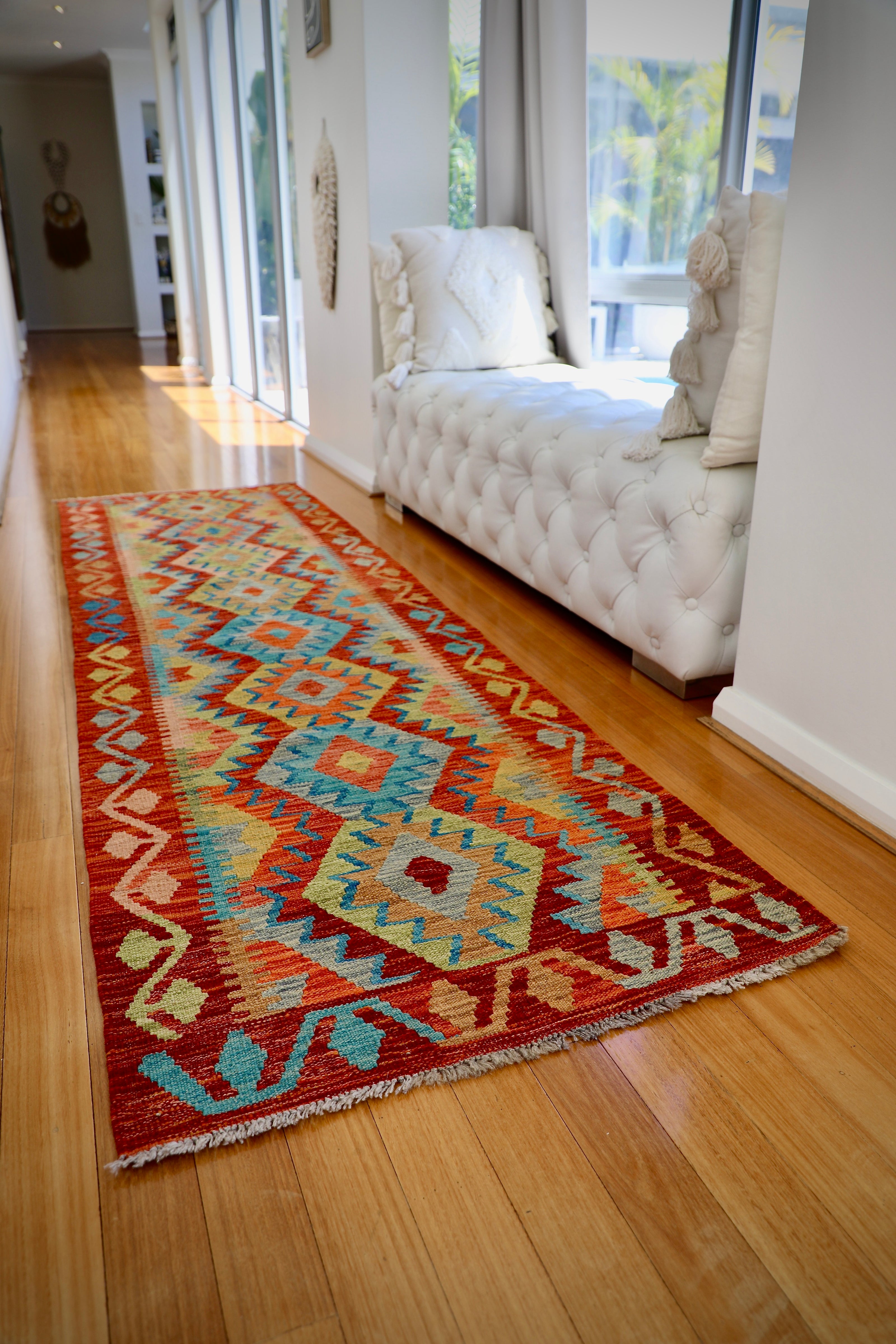 Perths best selection of Afghan Kilim Hallway Rug Runners.