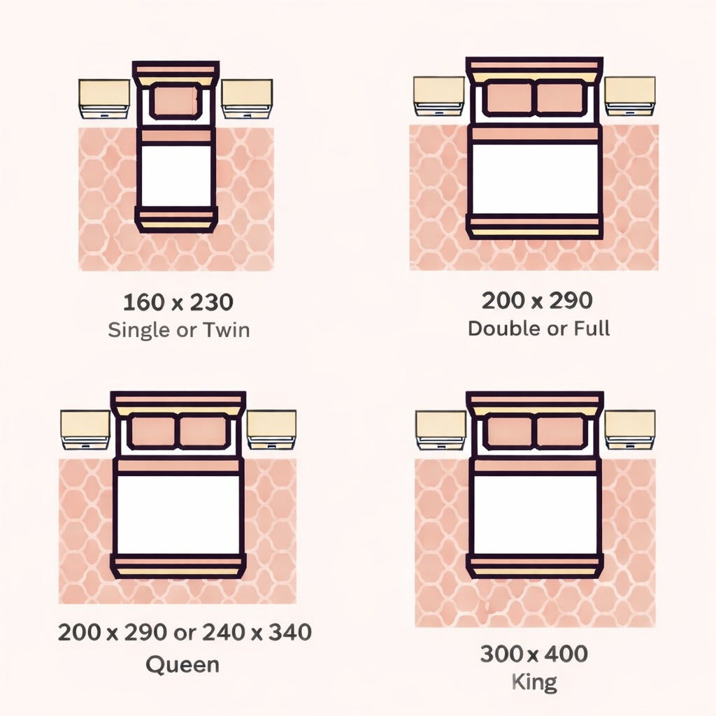 Ochoco Bedroom Rug Size and Placement Guide.