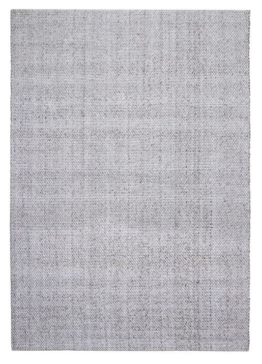 Pacific Grey is a handwoven wool and polyester rug with a low-textured cross weave. It boasts a soft pile height of 7-9mm. Colour White with grey and black accents. Sizes 160 X 230, 200 X 290, 240 X 340 and 300 X 400. Full.