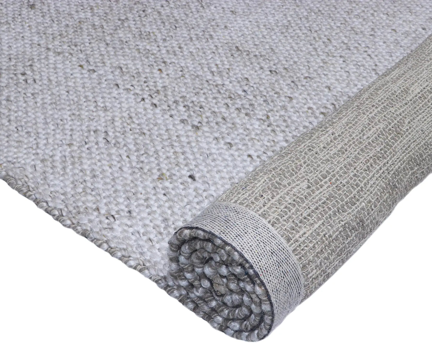 Pacific Grey is a handwoven wool and polyester rug with a low-textured cross weave. It boasts a soft pile height of 7-9mm. Colour White with grey and black accents. Sizes 160 X 230, 200 X 290, 240 X 340 and 300 X 400. Fold/Rolled.