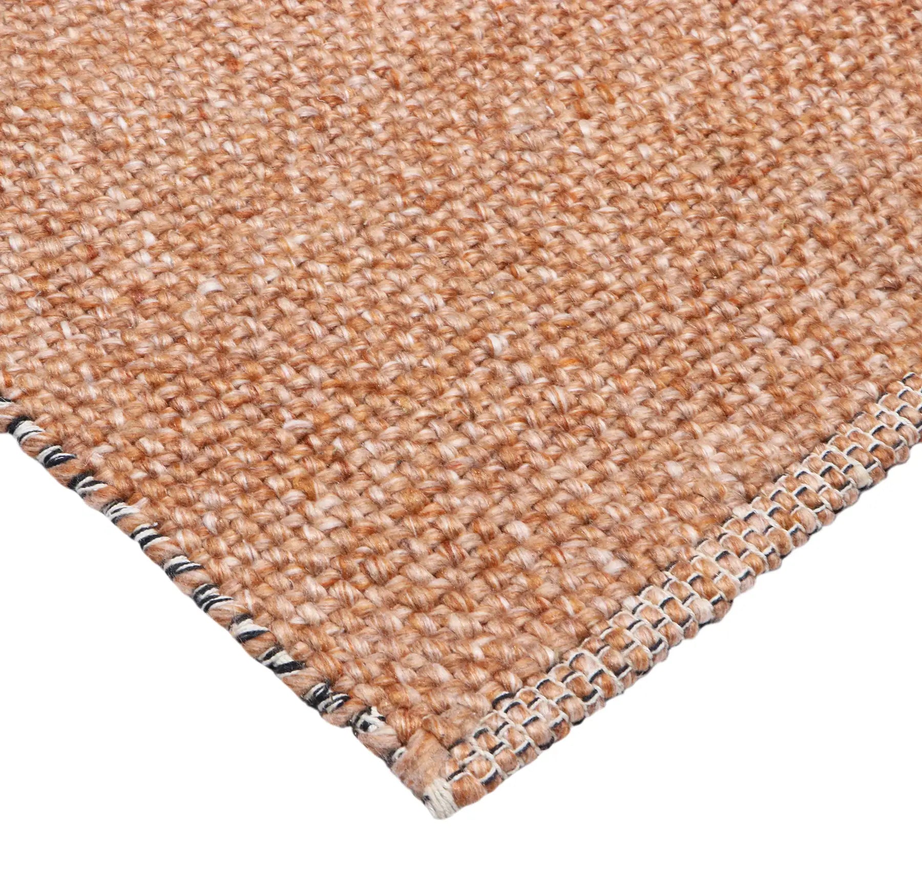 Pacific Terracotta is a handwoven wool and polyester rug with a low-textured cross weave. It boasts a soft pile height of 7-9mm. Colour Terracotta orange. Sizes 160 X 230, 200 X 290, 240 X 340 and 300 X 400. Corner.