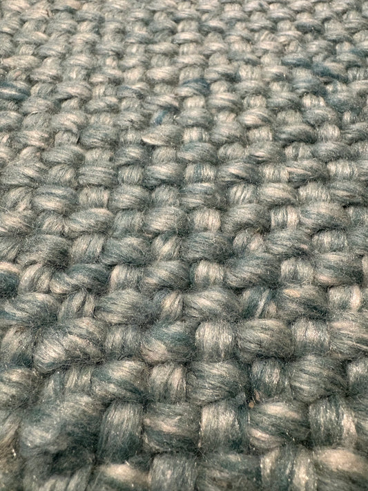 Pacific Green is a handwoven wool and polyester rug with a low-textured cross weave. It boasts a soft pile height of 7-9mm. Colour Aqua Green. Sizes 160 X 230, 200 X 290, 240 X 340 and 300 X 400. Super Close.
