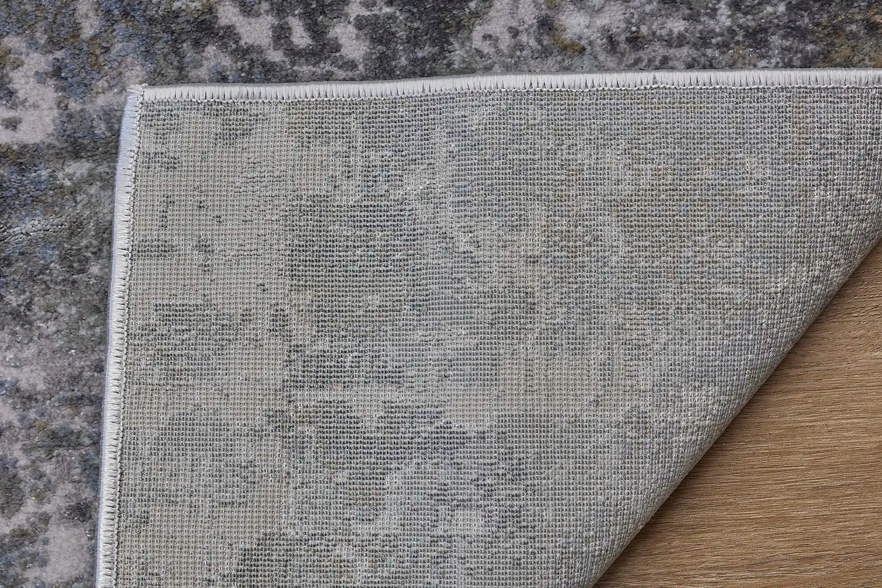 Raj Taupe is a machine made rug. Its design boasts a modern/contemporary feel. Crafted from Viscose and Polyester, with a low-profile 7-9mm pile height. Colours Light Grey with grey and beige accents. Sizes 160 X 230, 200 X 290, 240 X 340 and 300 X 400. Fold.