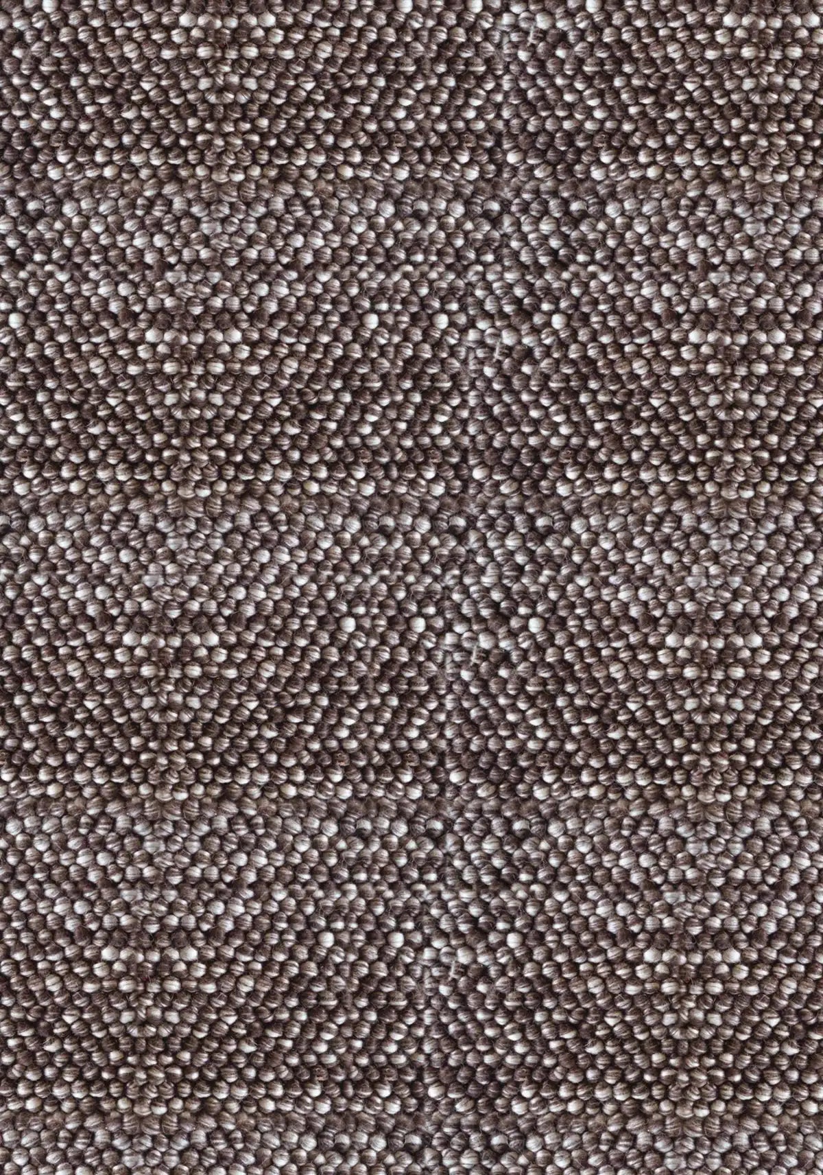 Rocks Brown is a luxurious hand-woven wool carpet. Boasting a plush loop pile with 8-18mm pile height. Colour Brown with beige accents. Sizes 160 X 230, 200 X 290, 240 X 340 and 290 X 390. Full.