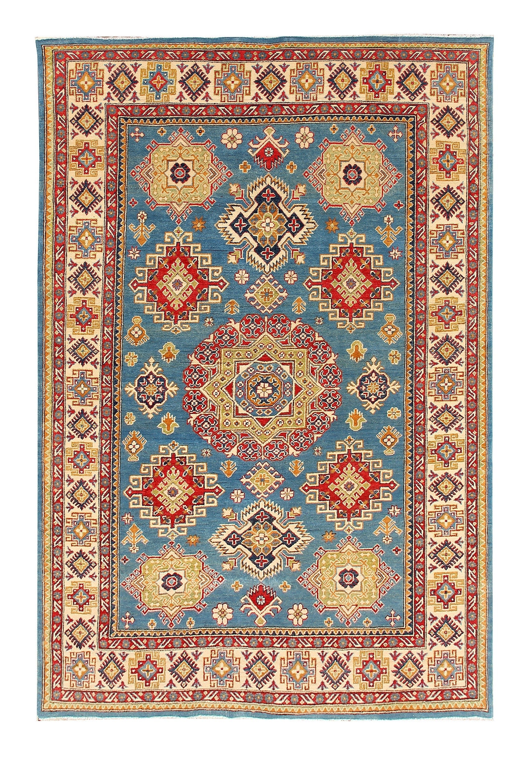 The Hand Knotted Kazak Rugs Perth. This wool rug combines superior durability with a traditional flair. 100% hand knotted wool. Ochoco Hand Knotted Rugs Perth.