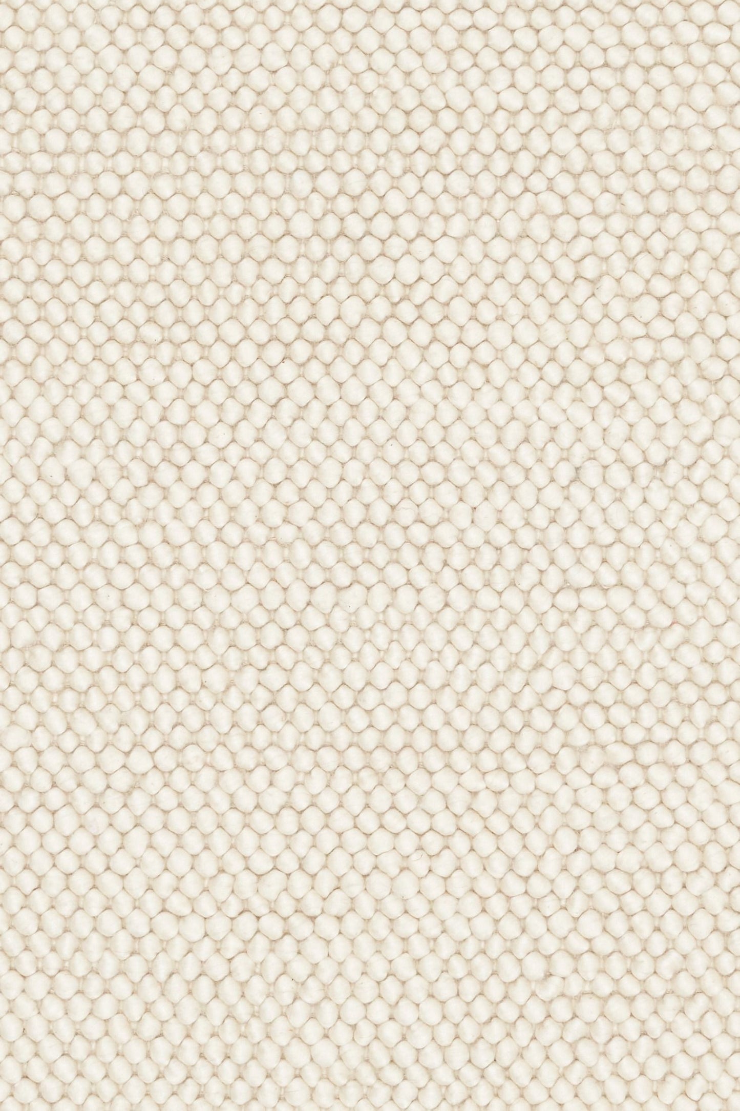 Rusta Cream hand-woven wool rug featuring a looped pile textured design in soft neutral cream tones, ideal for modern and contemporary interiors. Sizes 155 X 225, 200 X 290, 240 X 320 and 300 X 400. Close.