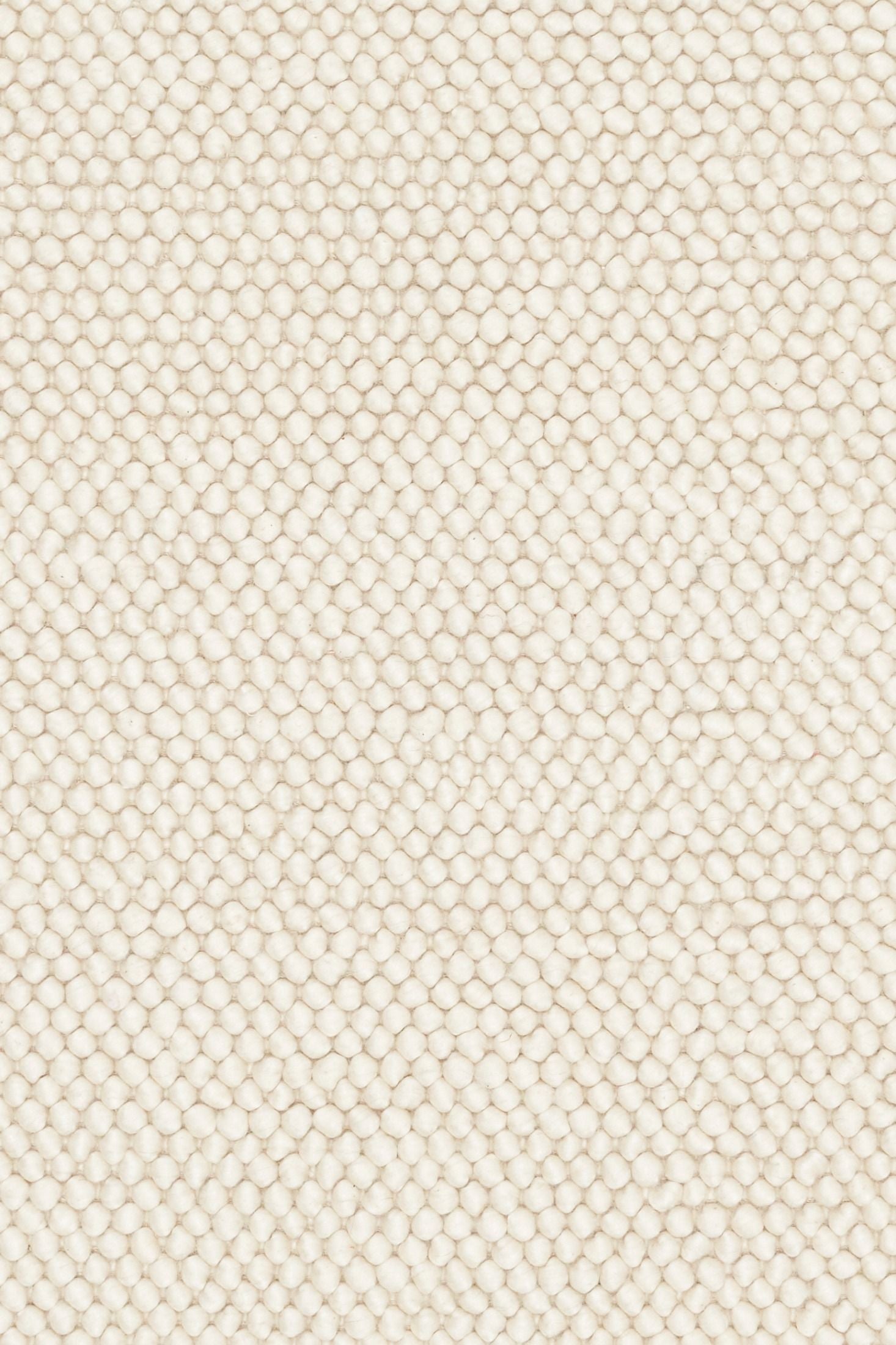 Rusta Cream hand-woven wool rug featuring a looped pile textured design in soft neutral cream tones, ideal for modern and contemporary interiors. Sizes 155 X 225, 200 X 290, 240 X 320 and 300 X 400. Close.