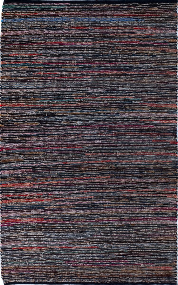 Rustic Charm Multi is a hand woven natural jute and leather carpet.  Colour Black with a multi colour accents. Sizes 155 X 225, 200 X 290, 240 X 320 and 300 X 400. Full.