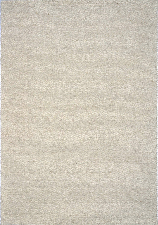 Sahara Ivory Rug – hand woven 100% wool rug in soft neutral tones with a textured finish, available in three sizes, styled for modern and coastal homes. Full Size.