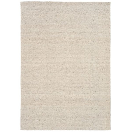 Savoy Beige is a hand-woven wool flatweave rug in an oatmeal neutral, with a fine box-weave texture. 4 size options. Top.