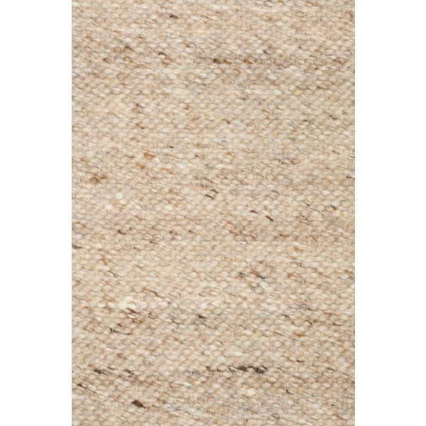 Savoy Brown hand-woven wool flatweave rug in a warm earthy brown, with a fine box-weave texture. 4 Size options. Close.