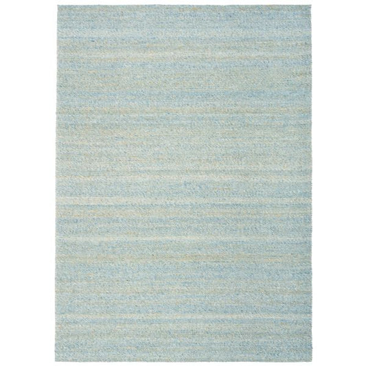 Savoy Multi hand-woven wool flatweave rug in a multi-tonal fleck blend, with a fine box-weave texture. 4 size options. Top.