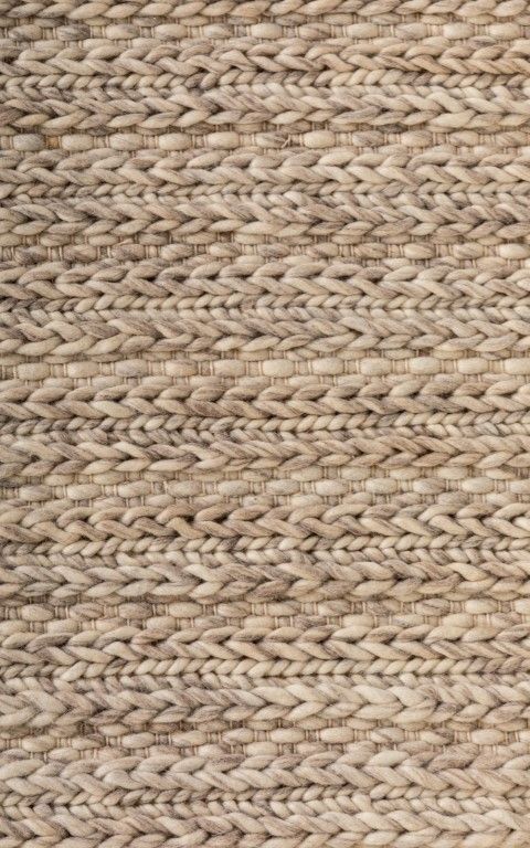 Svend Greyology is a contemporary hand woven braided pile wool rug.  Colour Light Grey. Sizes 155 X 225, 200 X 290 and 300 X 400. Close.