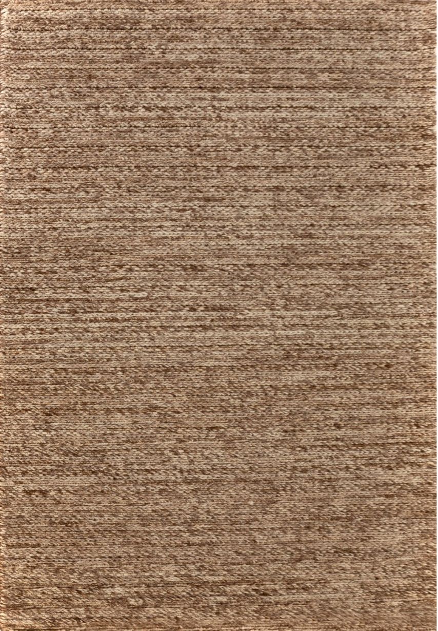 Svend Taupe is a contemporary hand woven braided pile wool rug.  Colours Taupe Brown with Beige accents. Sizes 155 X 225, 200 X 290, 240 X 320 and 300 X 400. Full.