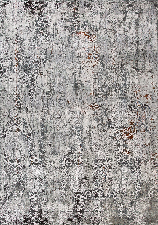 Victoria Cameo 5770 is a premium machine made rug. Its 2 million polyester points per square meter, give it a luxurious soft feel. Featuring a traditional/tribal design. Colours Light Grey, with grey and black accents. Sizes 160 X 235, 200 X 285, 240 X 330 and 300 X 380. Full.