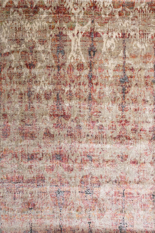 Zarita Manor is a machine made rug from soft and durable polyester. Featuring a tribal/Ikat design pattern. Colours Beige and Brown with Light blue and grey accents. Sizes 160 X 235, 200 X 285, 240 X 320 and 300 X 380. Top.