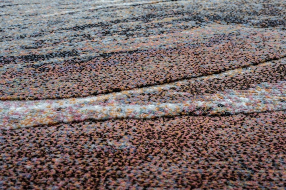 The Zenith Drift rug. Featuring a modern and contemporary design, this machine made rug is crafted from heat-set polypropylene for durability. Colours Multi. 3 Sizes. Angle.